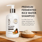 Discover the premium imported Luv Me Care Rice Water Hair Thickening Shampoo at Curat Cart, perfect for stronger, thicker hair.