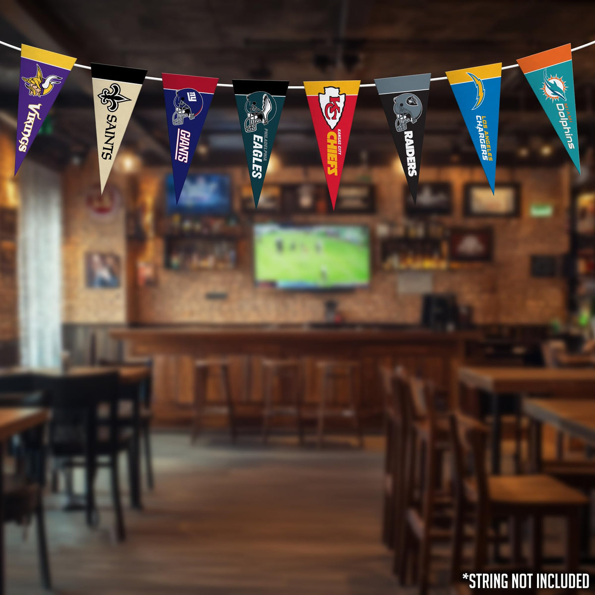 Discover the exclusive Rico Industries NFL Mini Pennant Set, specially curated by Curat Cart for sports enthusiasts in India.