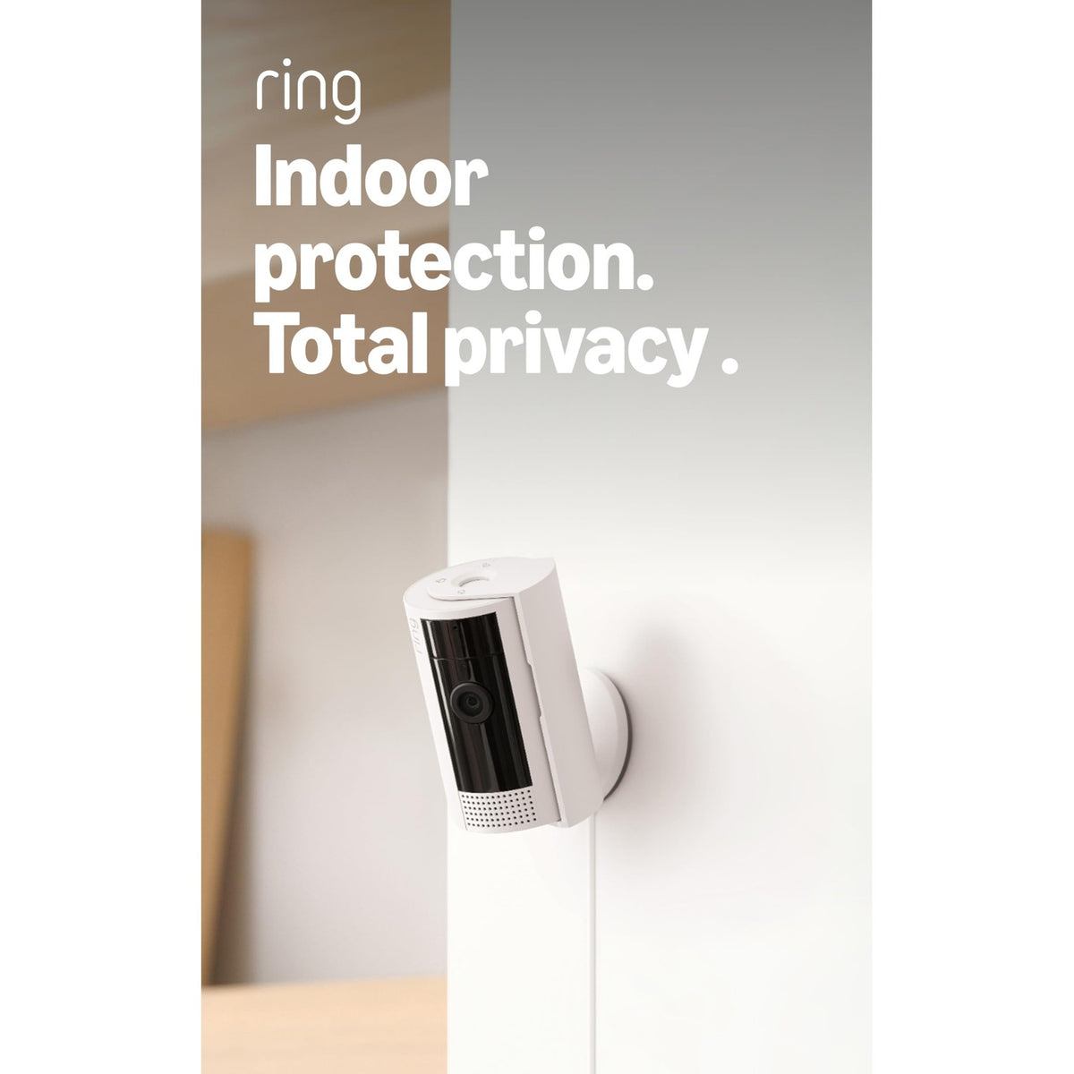 Discover the Ring Indoor Cam Security 1080p HD, exclusively at Curat Cart, ensuring indoor protection and total privacy.