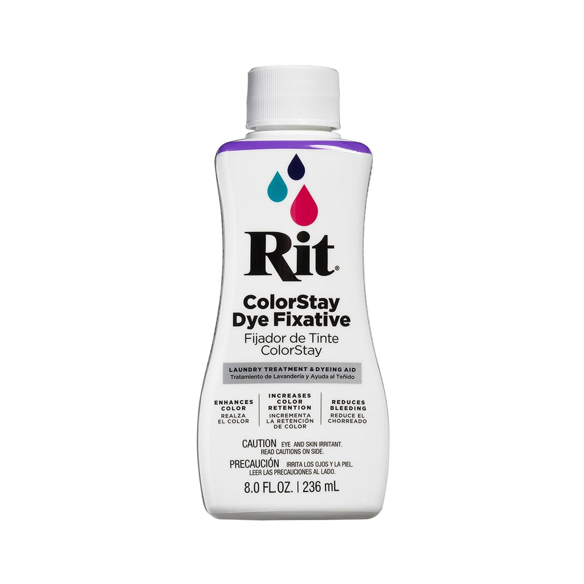 Rit ColorStay Dye Fixative enhances color retention, ensuring vibrant results. 100% Authentic and available in India at Curat Cart.