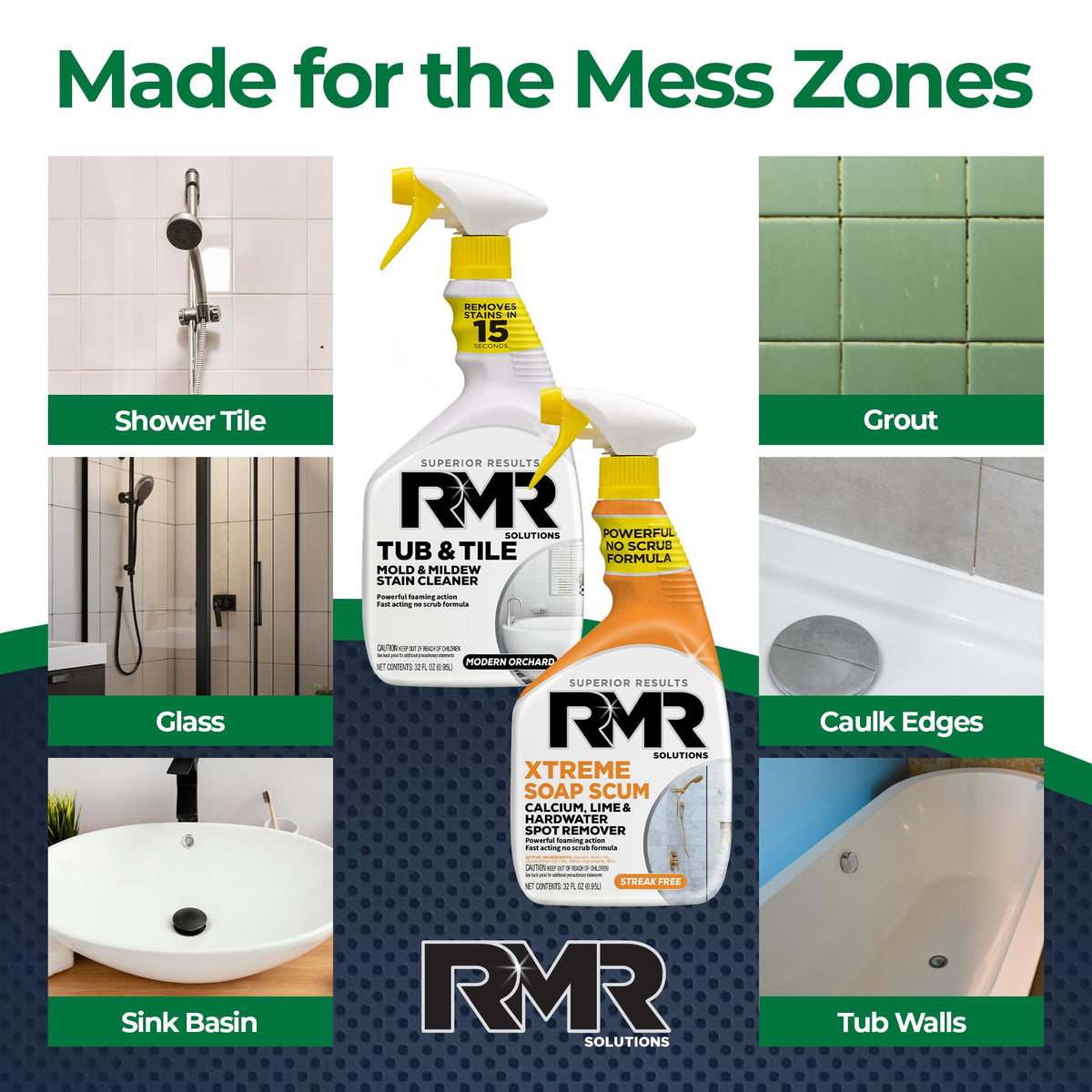 Discover the RMR Bathroom Breakthrough Bundle, specially curated by Curat Cart for effective cleaning in tough mess zones.