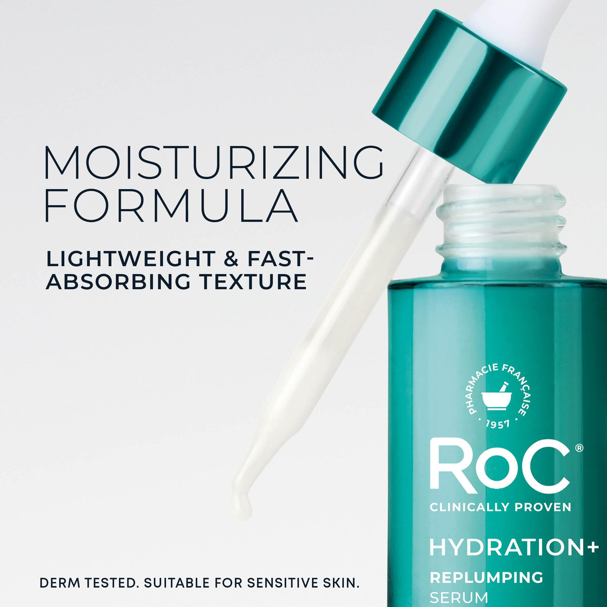 RoC Hyaluronic Acid Night Serum Capsules provide intense hydration. Available online, suitable for sensitive skin.