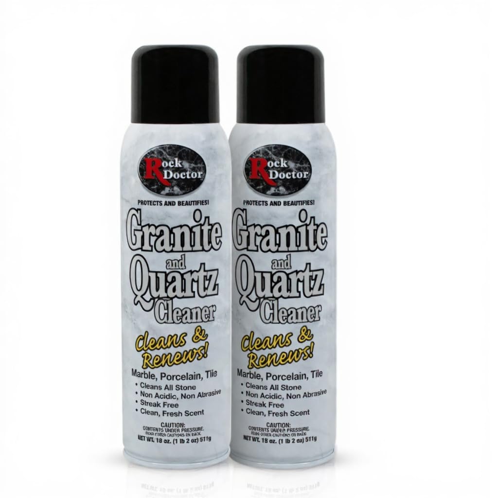 Rock Doctor Granite Cleaner, a premium imported solution for marble and quartz care, available at Curat Cart. Cleans and renews surfaces.