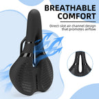 ROCKBROS Waterproof Bicycle Saddle offers breathable comfort with a direct-slot air channel design. 100% Authentic and available in India at Curat Cart.
