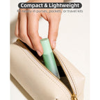 Premium essential oil roller bottles fit neatly in purses or travel kits, perfect for on-the-go use.
