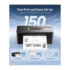 Rongta Bluetooth Thermal Printer offers premium import quality with fast print speeds, available at Curat Cart. Perfect for efficient labeling.