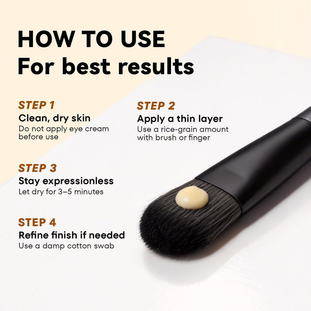 Step-by-step guide for RONKIE Instant Firm Eye Tightener application. Verified by CuratCart for store trust.