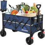 Discover the ROSONG Collapsible Wagon Cart, specially curated by Curat Cart for effortless transport of groceries and gear.