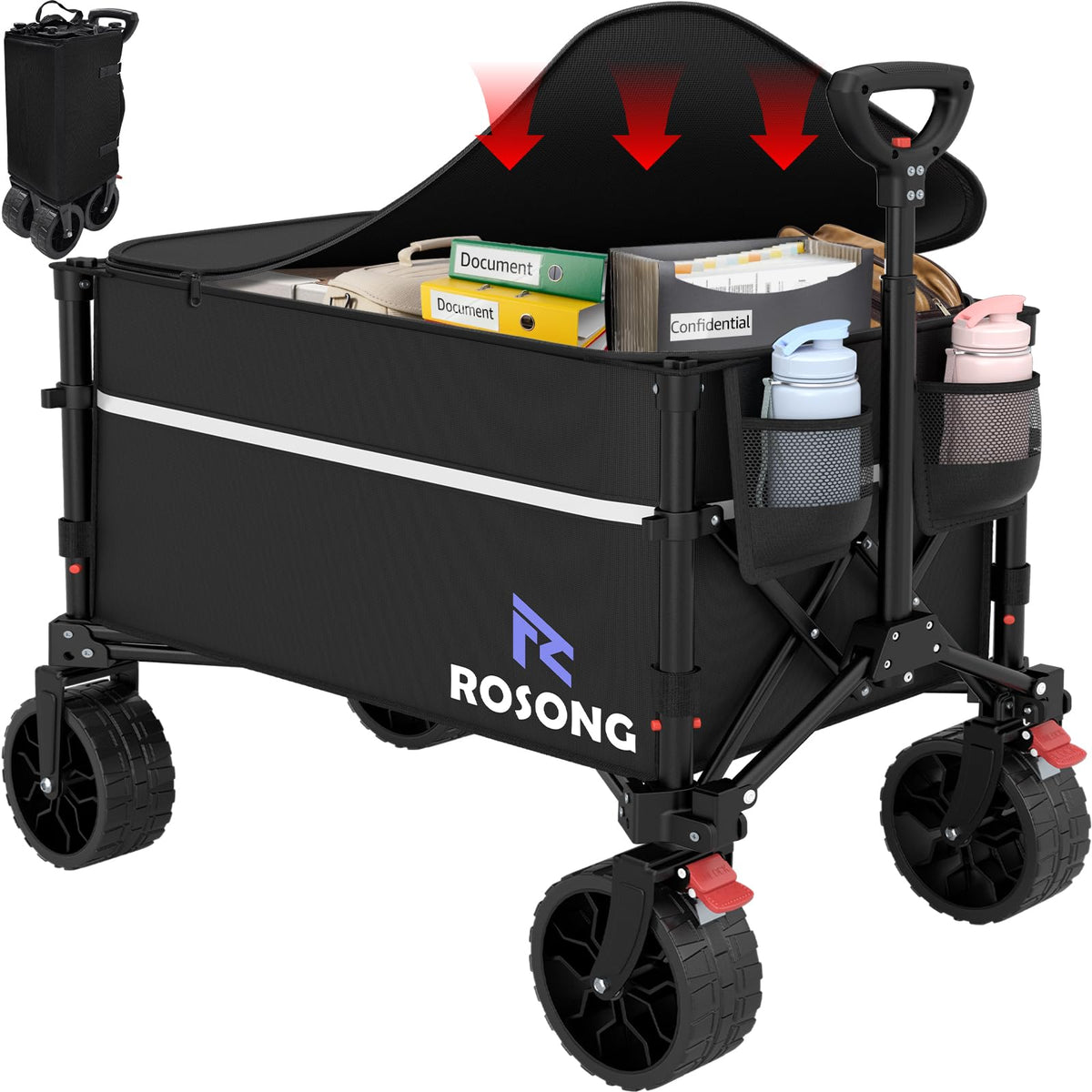 Discover the ROSONG Collapsible Wagon Cart, specially curated by Curat Cart for versatile storage and transport solutions in India.