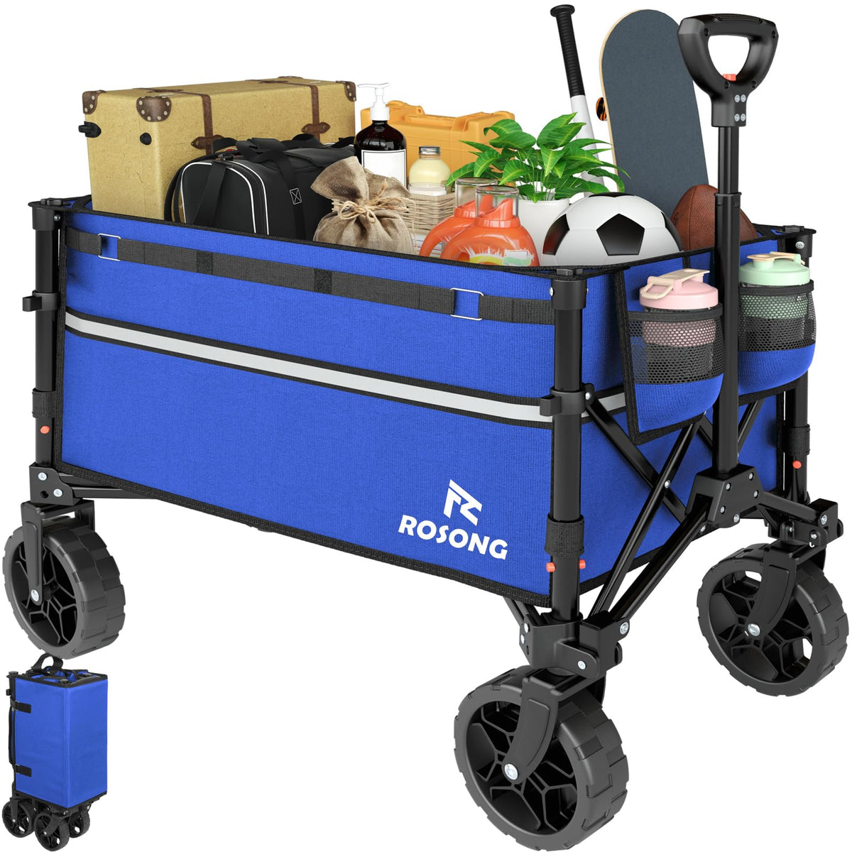 Discover the ROSONG Collapsible Wagon Cart, a premium import ideal for carrying goods, available at Curat Cart.
