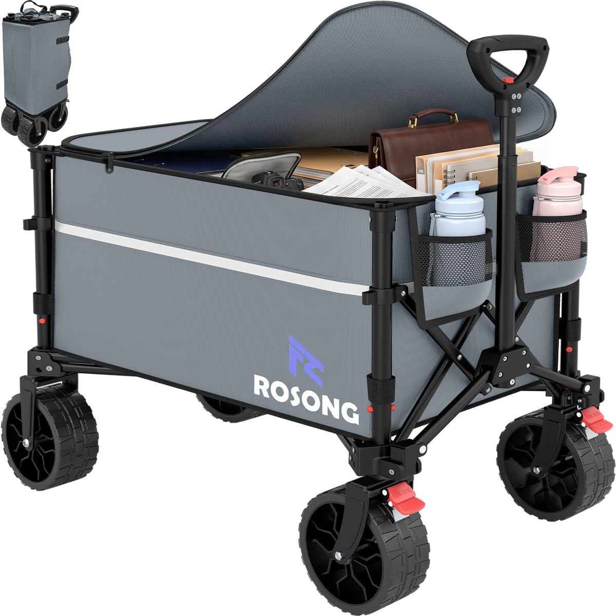 Discover the ROSONG Collapsible Wagon Cart, specially curated by Curat Cart for effortless transport and style.
