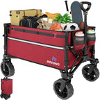 ROSONG Collapsible Wagon Cart in high-quality fabric, perfect for transporting goods. Available at Curat Cart.