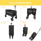 Discover the ROSONG Collapsible Wagon Cart, easy to fold and store. 100% Authentic, available at Curat Cart in India.