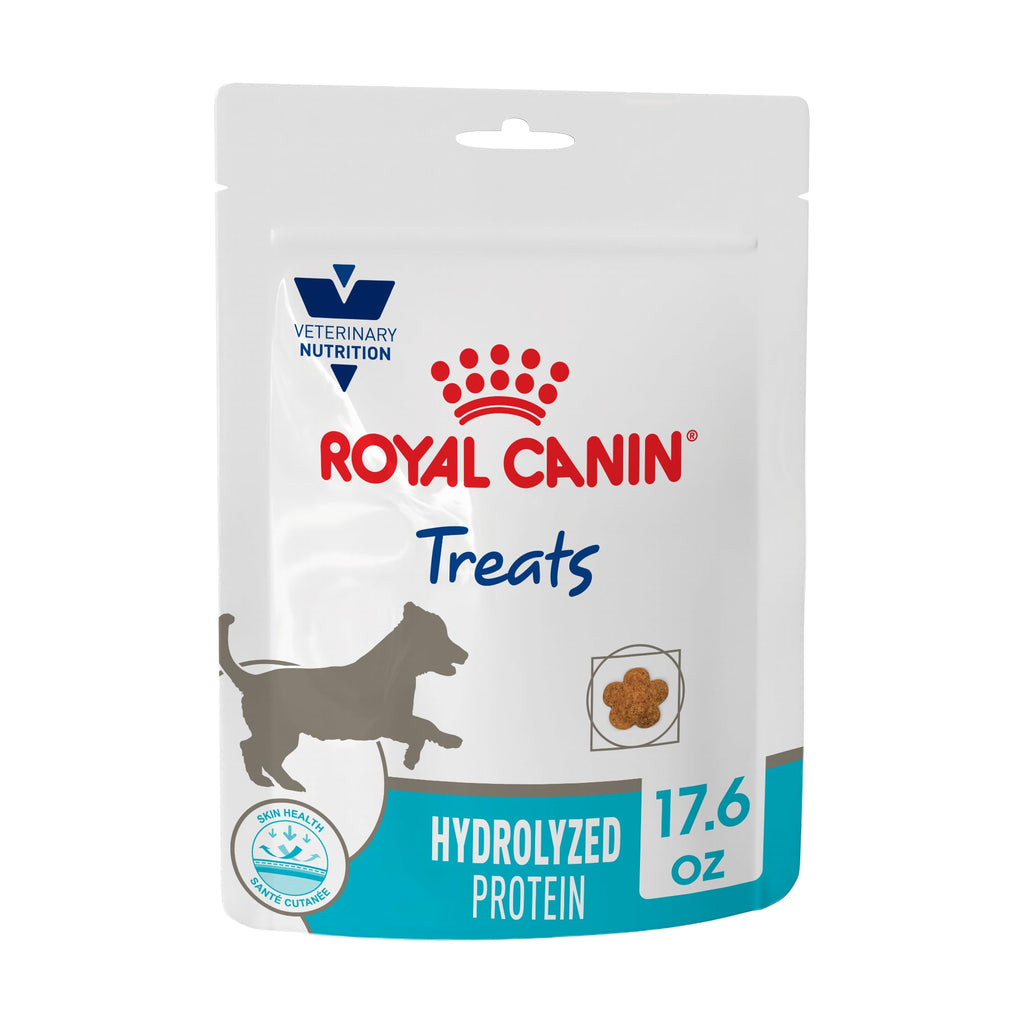Royal Canin Hydrolyzed Protein Treats in premium imported packaging, perfect for sensitive pets. Available at Curat Cart.