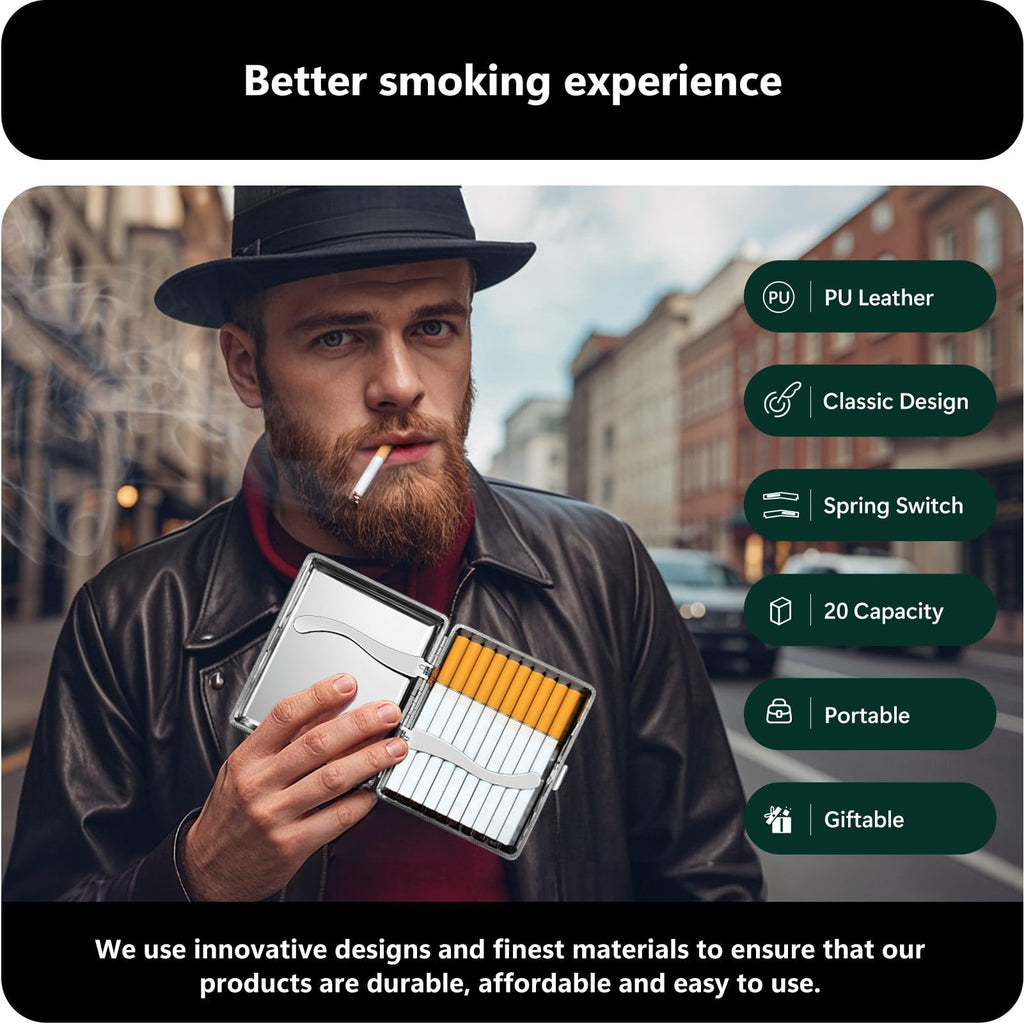 Elevate your style with the roygra Cigarette Case Holder, perfect for daily use. Available at Curat Cart for a better smoking experience.