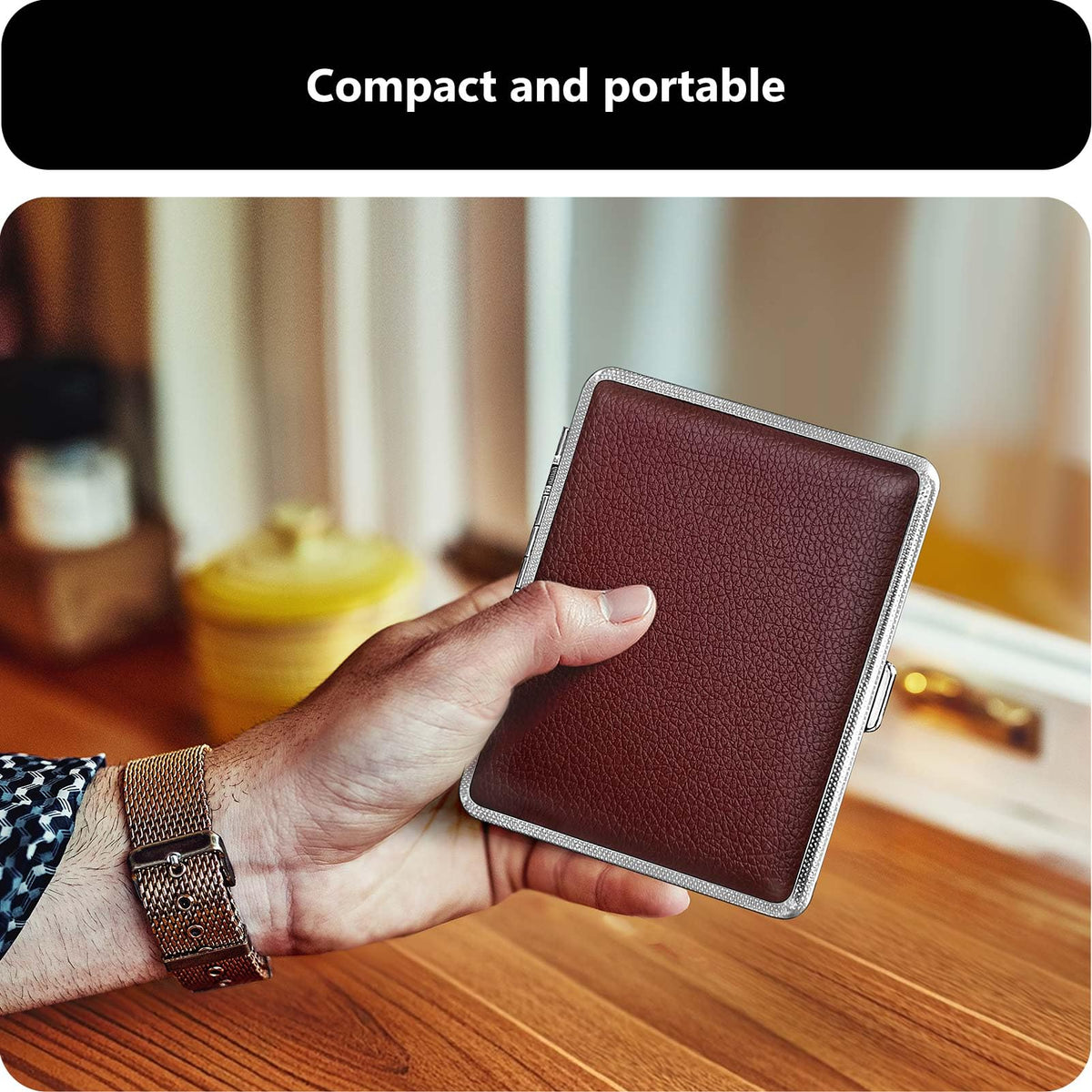 Discover the roygra Cigarette Case Holder, compact and portable, exclusively available at Curat Cart for discerning smokers.