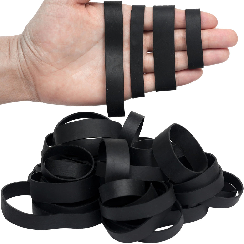 Premium imported rubber bands in assorted sizes, perfect for versatile use. Available at Curat Cart for all your organization needs.