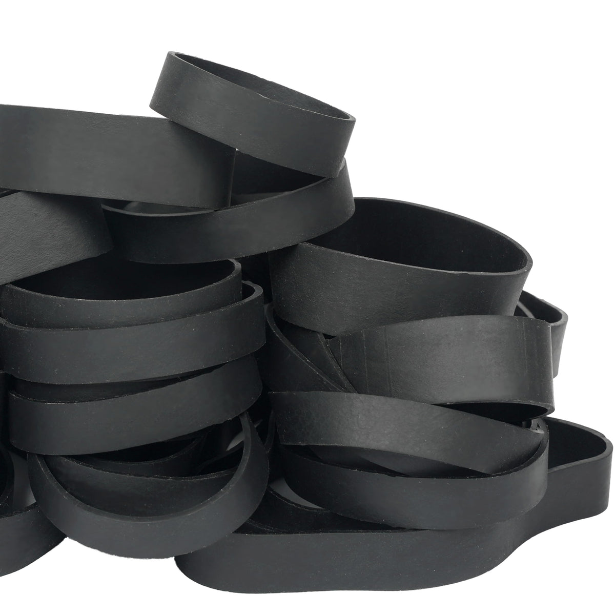 Premium imported rubber bands in assorted sizes, ideal for organization and crafting. Available at Curat Cart.