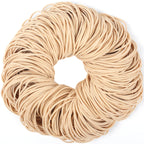 Premium imported beige rubber bands, 300pcs, ideal for versatile use. Available at Curat Cart for quality and durability.
