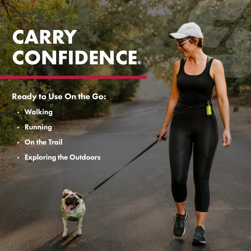 SABRE Protector Dog Pepper Spray, specially curated by Curat Cart, ensures safety during outdoor activities like walking and running.
