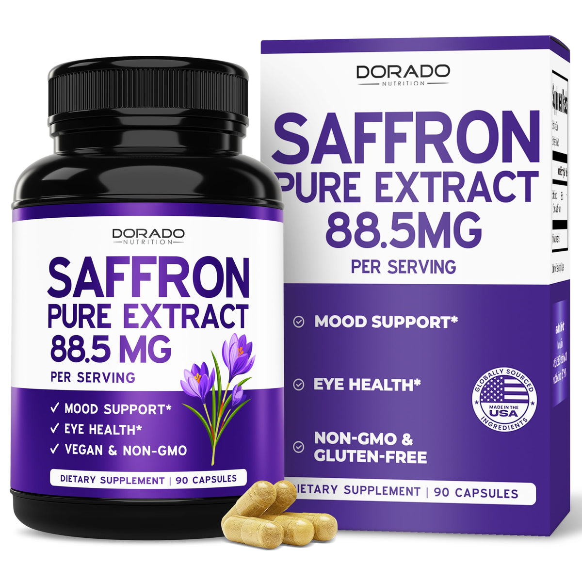 Premium imported saffron supplements for mood energy and well-being, available at Curat Cart. Perfect for a healthier lifestyle.