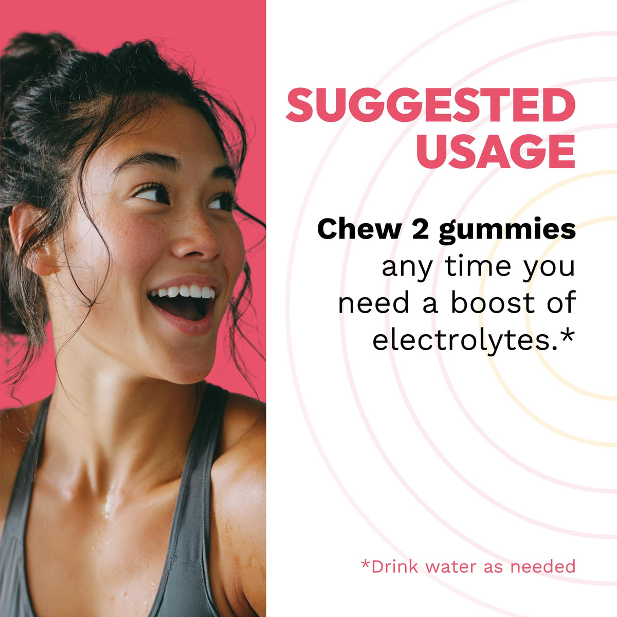 Experience SaltStick Electrolyte Gummies, specially curated by Curat Cart, for an energizing electrolyte boost. Drink water as needed.