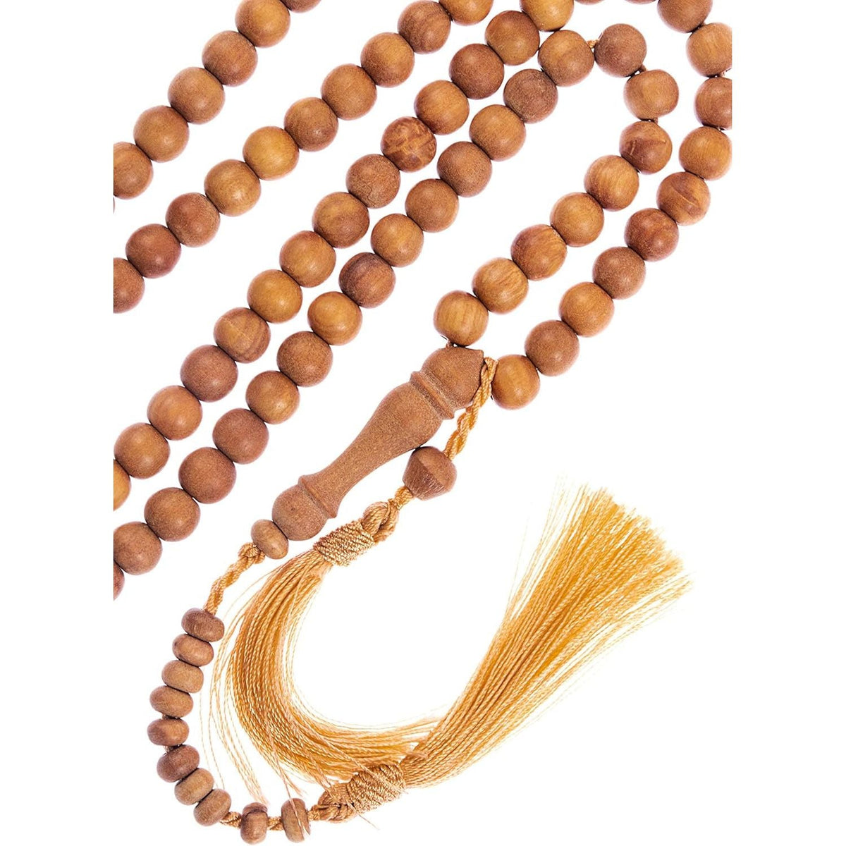 Premium imported sandalwood tasbih prayer beads, beautifully crafted for spiritual practice and meditation.