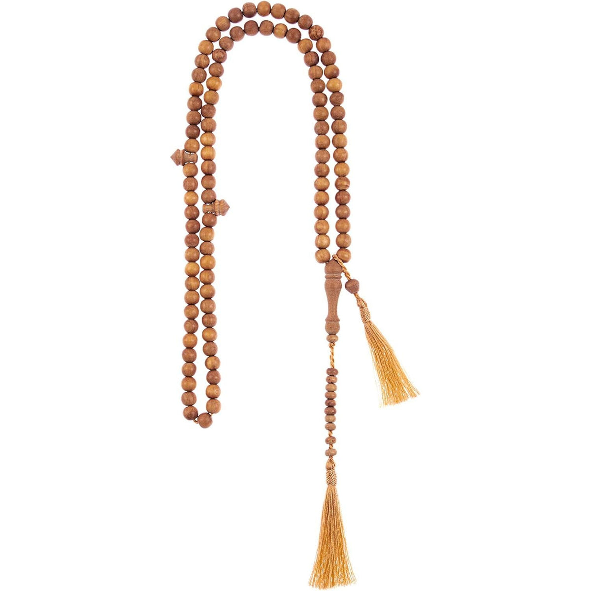 Sandalwood Tasbih prayer beads available in India. Order online for spiritual practice and meditation.