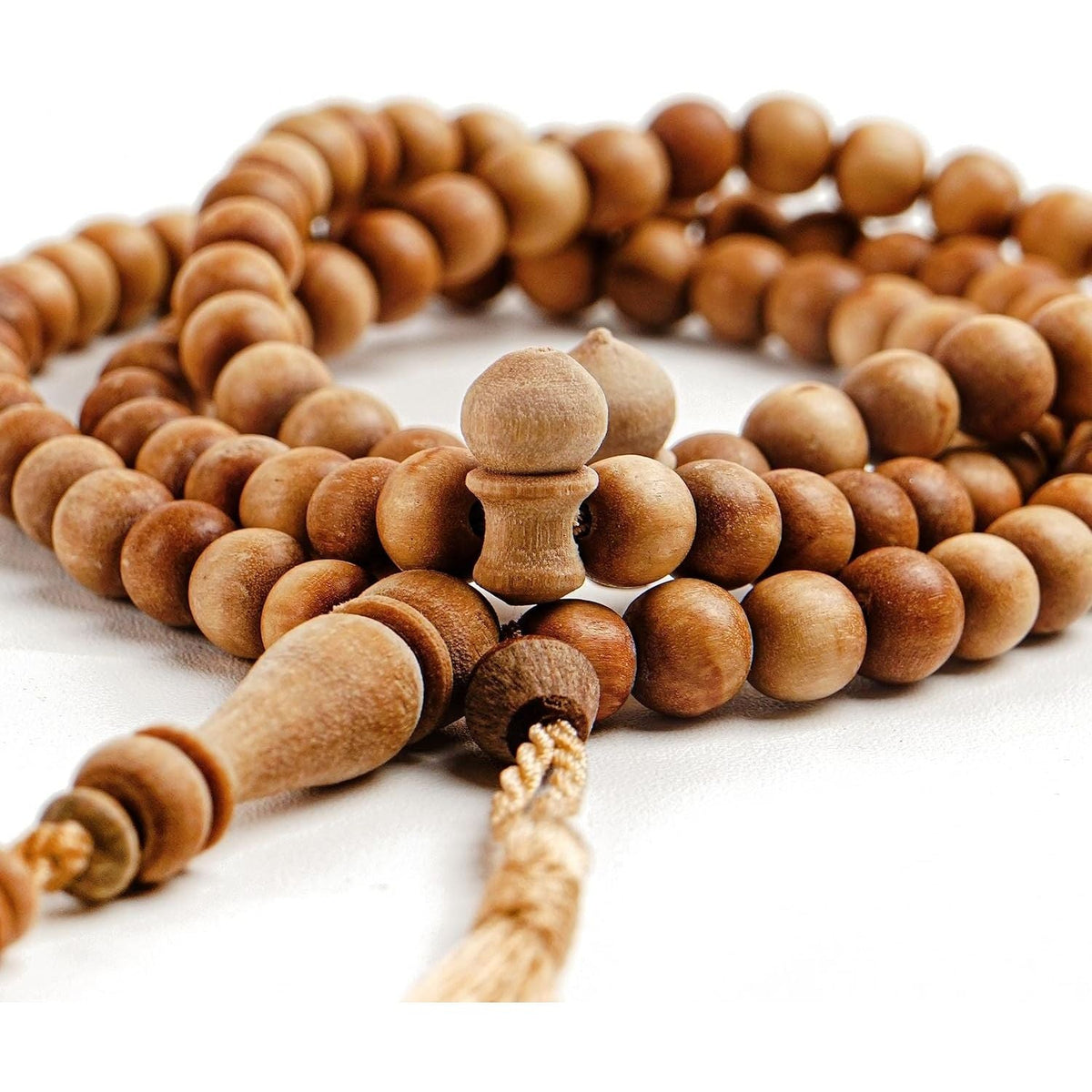 Authentic Sandalwood Tasbih Islamic prayer beads, verified by CuratCart for quality and trust. Ideal for spiritual practices.