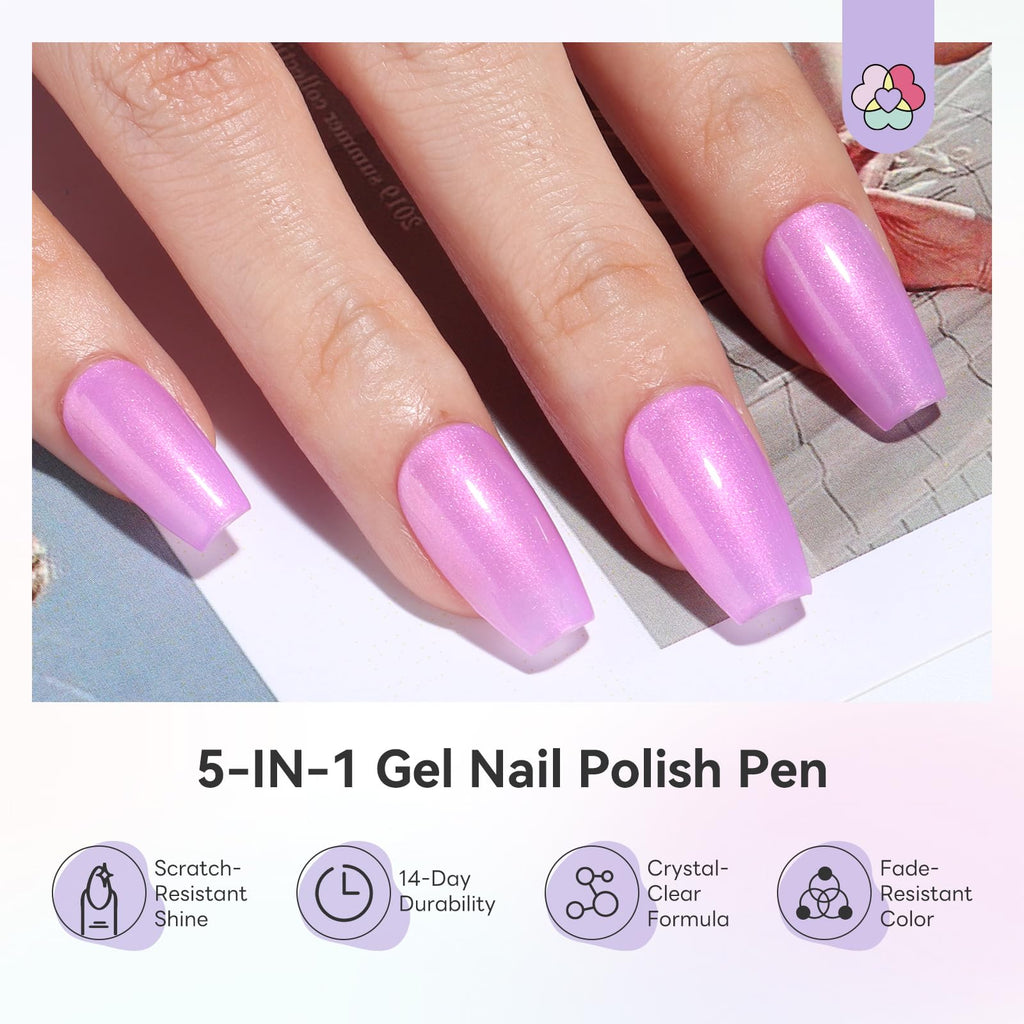 SAVILAND One-Step Gel Nail Polish Pen offers a scratch-resistant shine, 14-day durability, and premium imported quality.