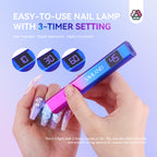 User-friendly SAVILAND UV light for gel nails, with 3 timer settings for precise curing. Verified by CuratCart for trust.