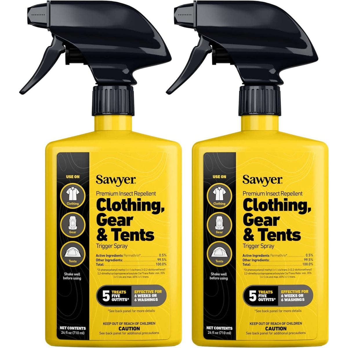 Sawyer Permethrin insect repellent for clothing and gear, verified by CuratCart for effective protection against insects.
