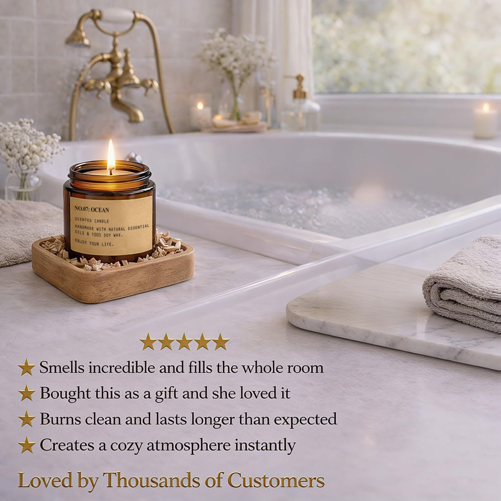 Indulge in the premium imported Scented Candles Gift Set from Curat Cart, creating a cozy atmosphere instantly. Perfect for gifting.