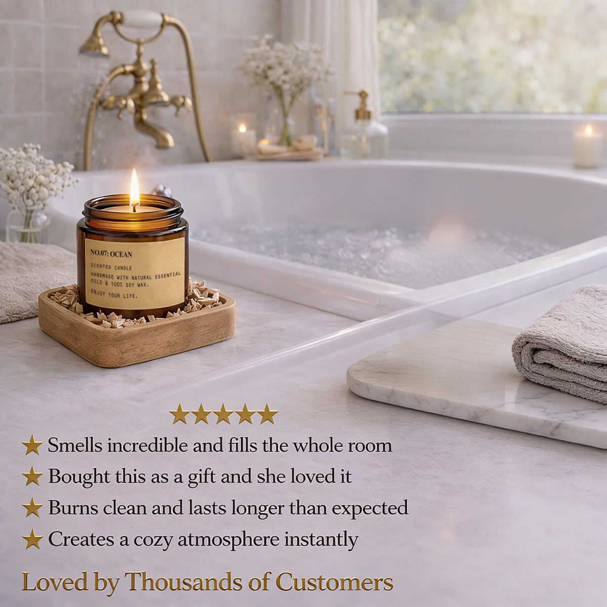 Indulge in the premium imported Scented Candles Gift Set from Curat Cart, creating a cozy atmosphere instantly. Perfect for gifting.