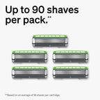 5-pack of Schick Hydro Ultra Sensitive 3-Blade Men razor cartridges, offering up to 90 shaves per pack. Verified by CuratCart.