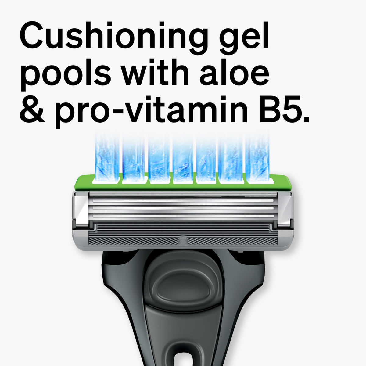 Schick Hydro Ultra Sensitive razor features gel pools with aloe & pro-vitamin B5 for a smooth shave. Verified by CuratCart.