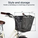 Schwinn Wire Bike Basket, perfect for carrying bags and groceries. 100% Authentic and available at Curat Cart in India.