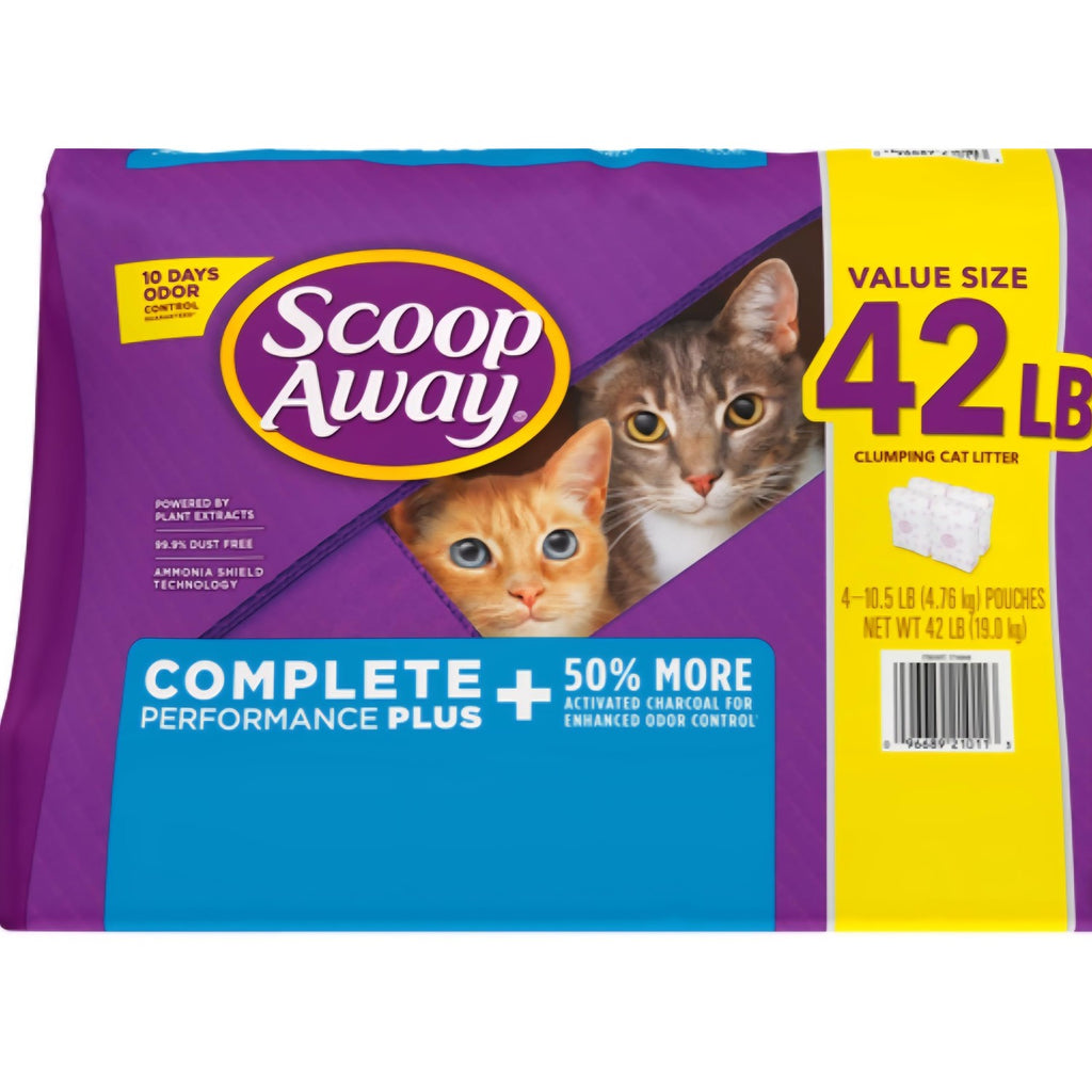 Scoop Away Clumping Cat Litter, 42 lb, offers 10 days odor control. 100% Authentic, available at Curat Cart in India.