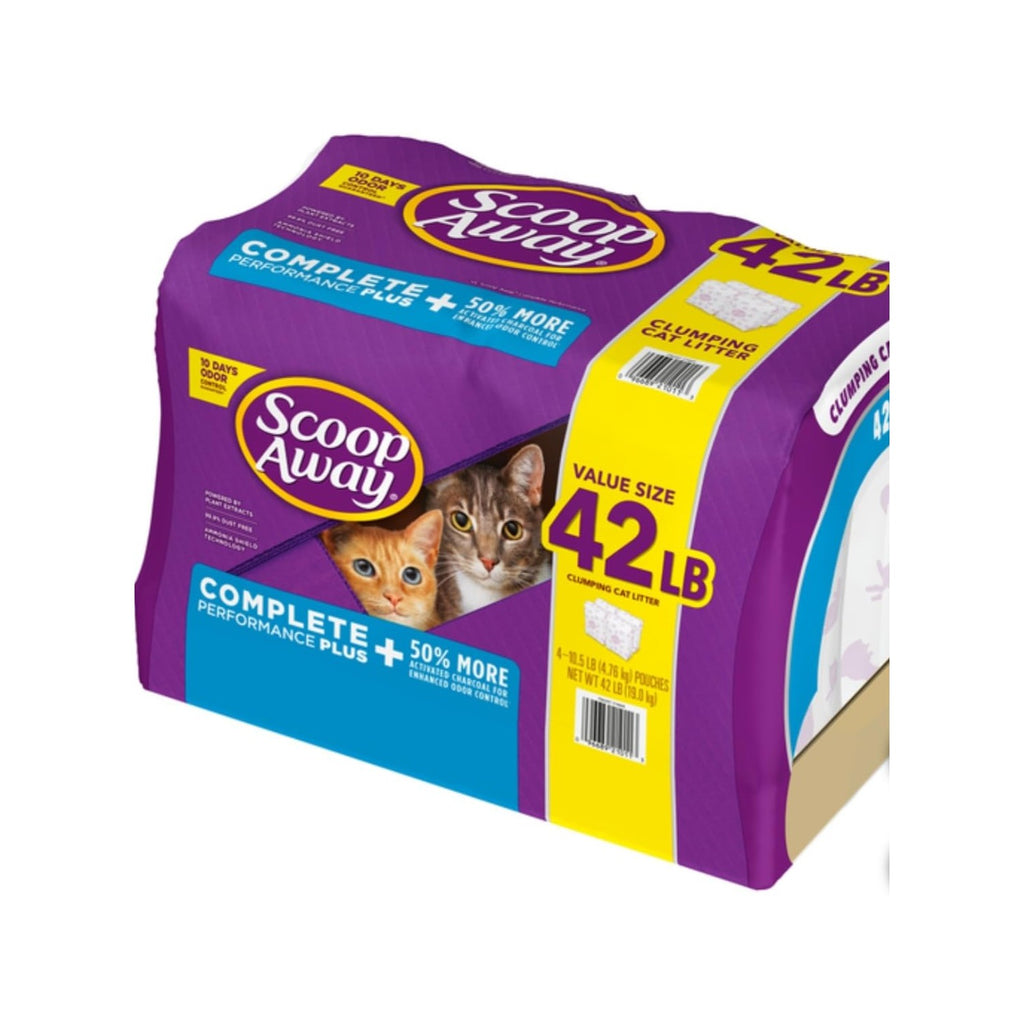 Scoop Away Clumping Cat Litter, a premium imported choice, offers 50% more performance for lasting freshness. Available at Curat Cart.