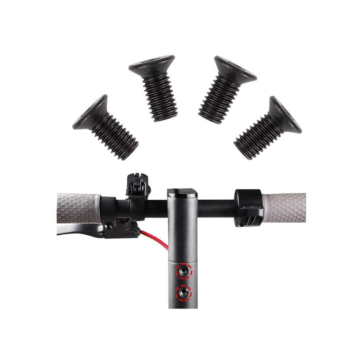 Premium imported M365 Electric Scooter head screws for secure assembly, available at Curat Cart. Enhance your ride today.