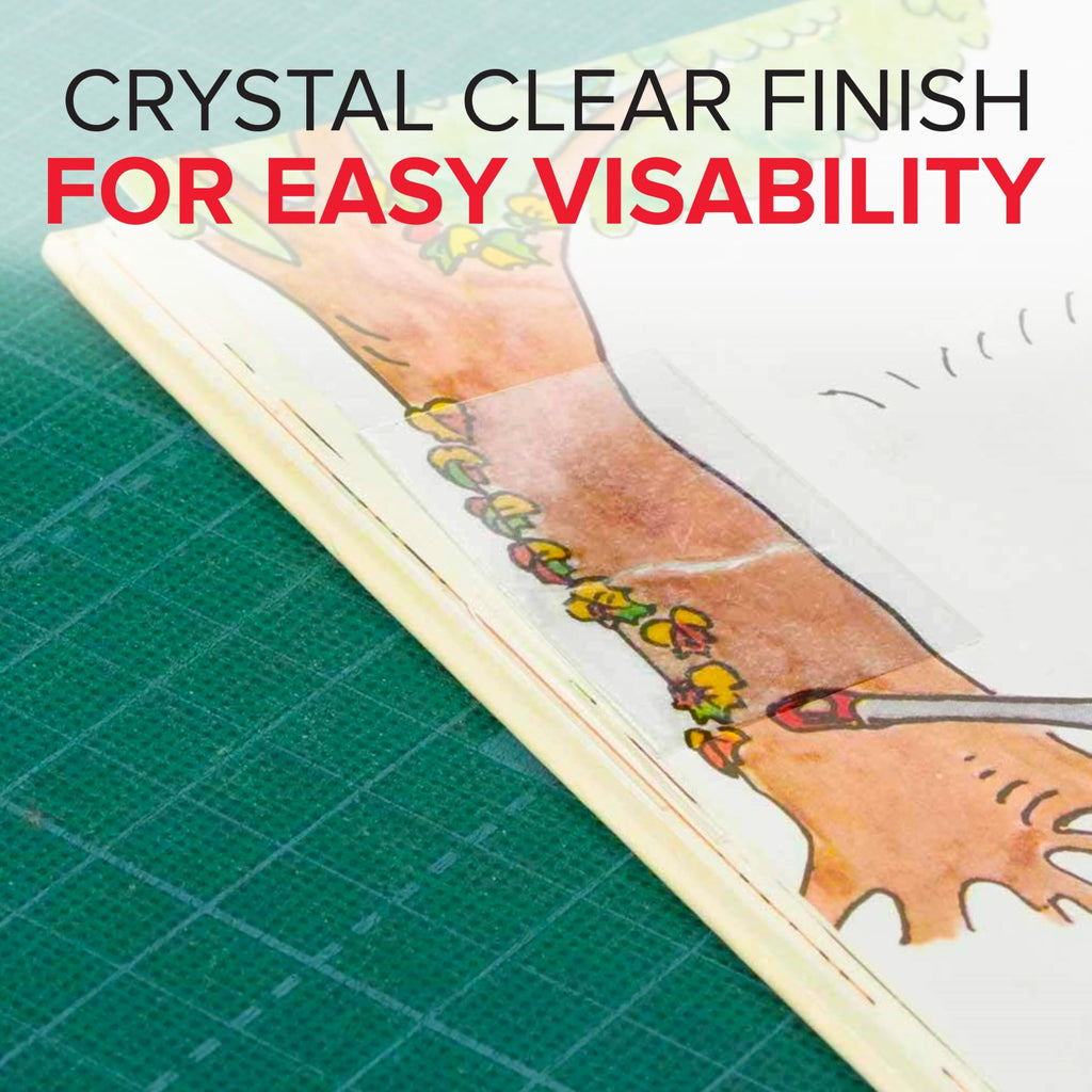 Experience crystal clear visibility with Scotch Book Tape, specially curated by Curat Cart for premium quality and durability.