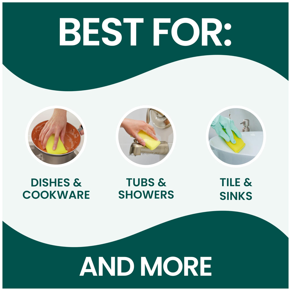 Scotch-Brite Non-Scratch Scrub Pads are perfect for daily use on dishes, tubs, and sinks. Available at Curat Cart.