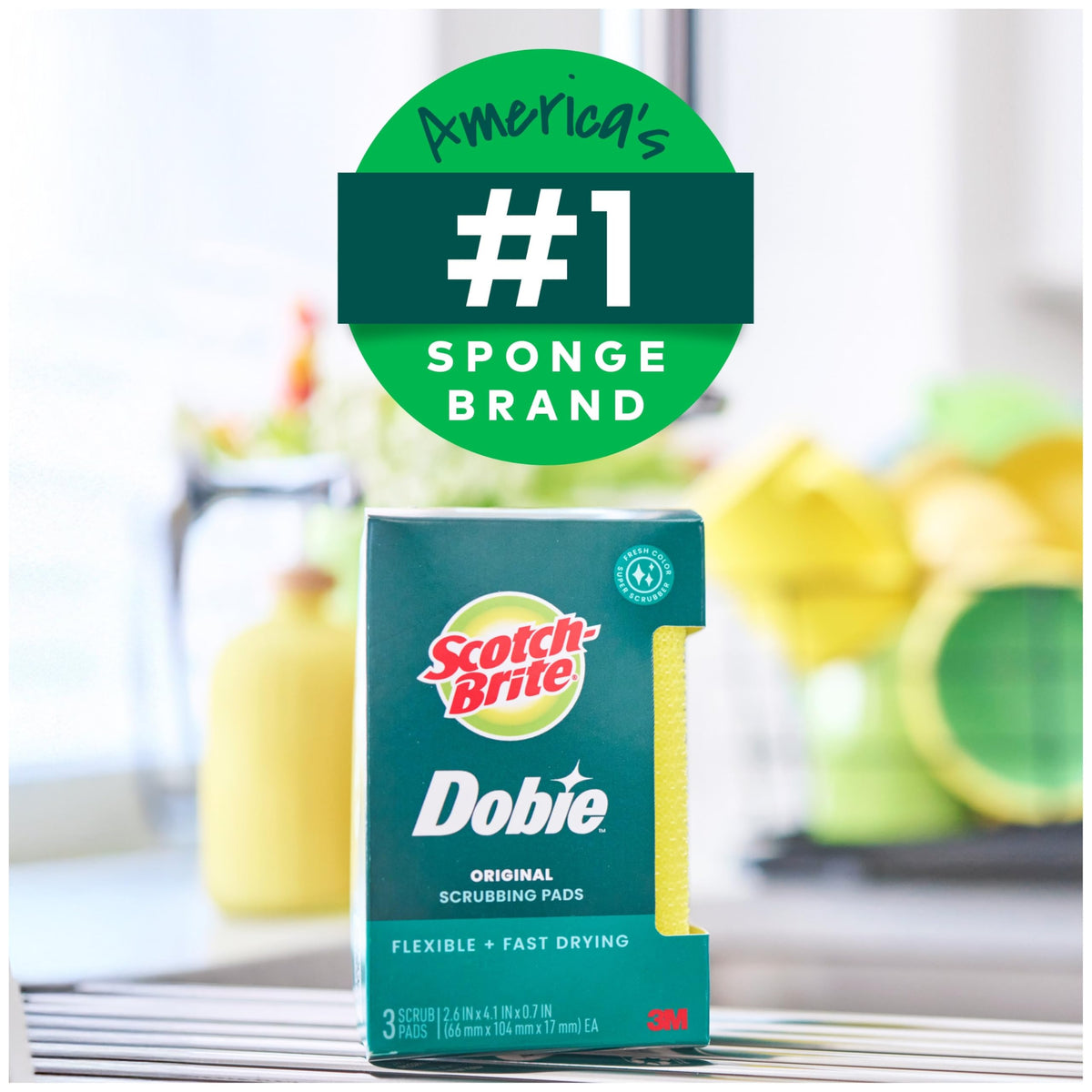 Discover Scotch-Brite Non-Scratch Scrub Pads, specially curated by Curat Cart for effective cleaning. Elevate your kitchen experience.