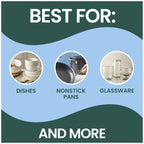 Discover the Scotch-Brite Non-Scratch Dishwand Kit, specially curated by Curat Cart for effective cleaning of dishes, pans, and glassware.