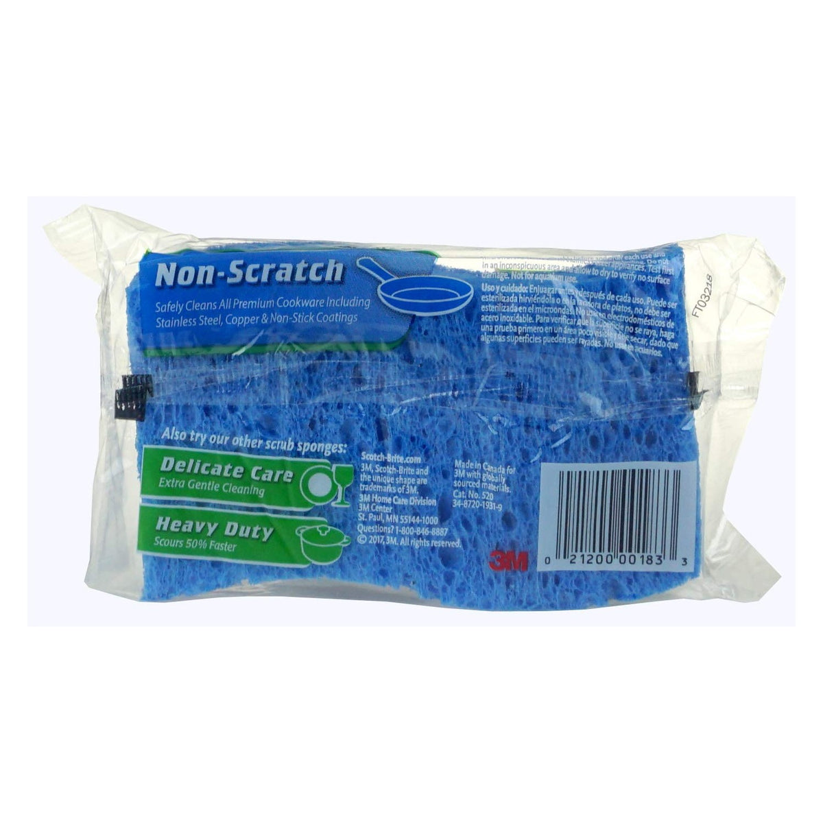 Discover Scotch-Brite Non Scratch Scrub Sponges, specially curated by Curat Cart for effective, gentle cleaning. Perfect for premium cookware.