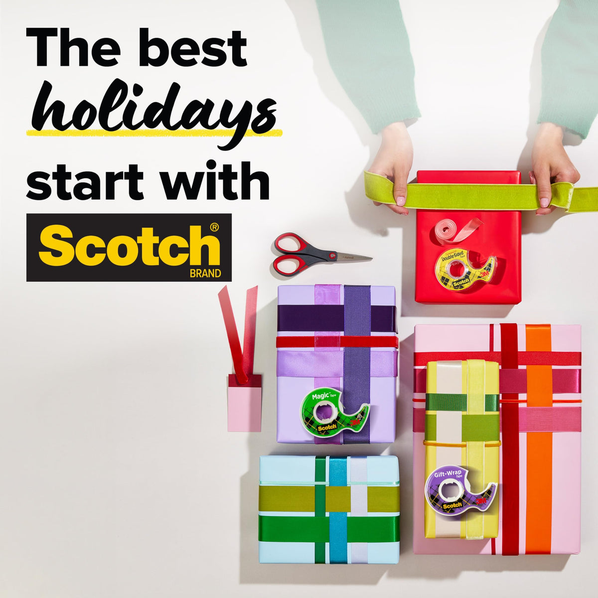 Enhance your gifting with Scotch Gift Wrap Tape, specially curated by Curat Cart for perfect holiday presents.
