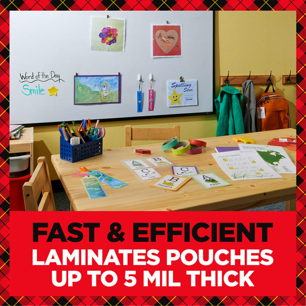 Discover the Scotch Thermal Laminator, a premium import that laminates pouches up to 5 mil thick. Available at Curat Cart.