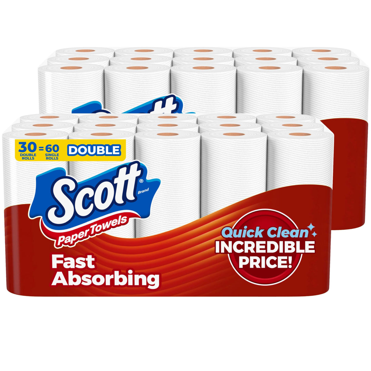 Scott Paper Towels offer fast absorbing power. Perfect for daily use at home, available exclusively at Curat Cart.