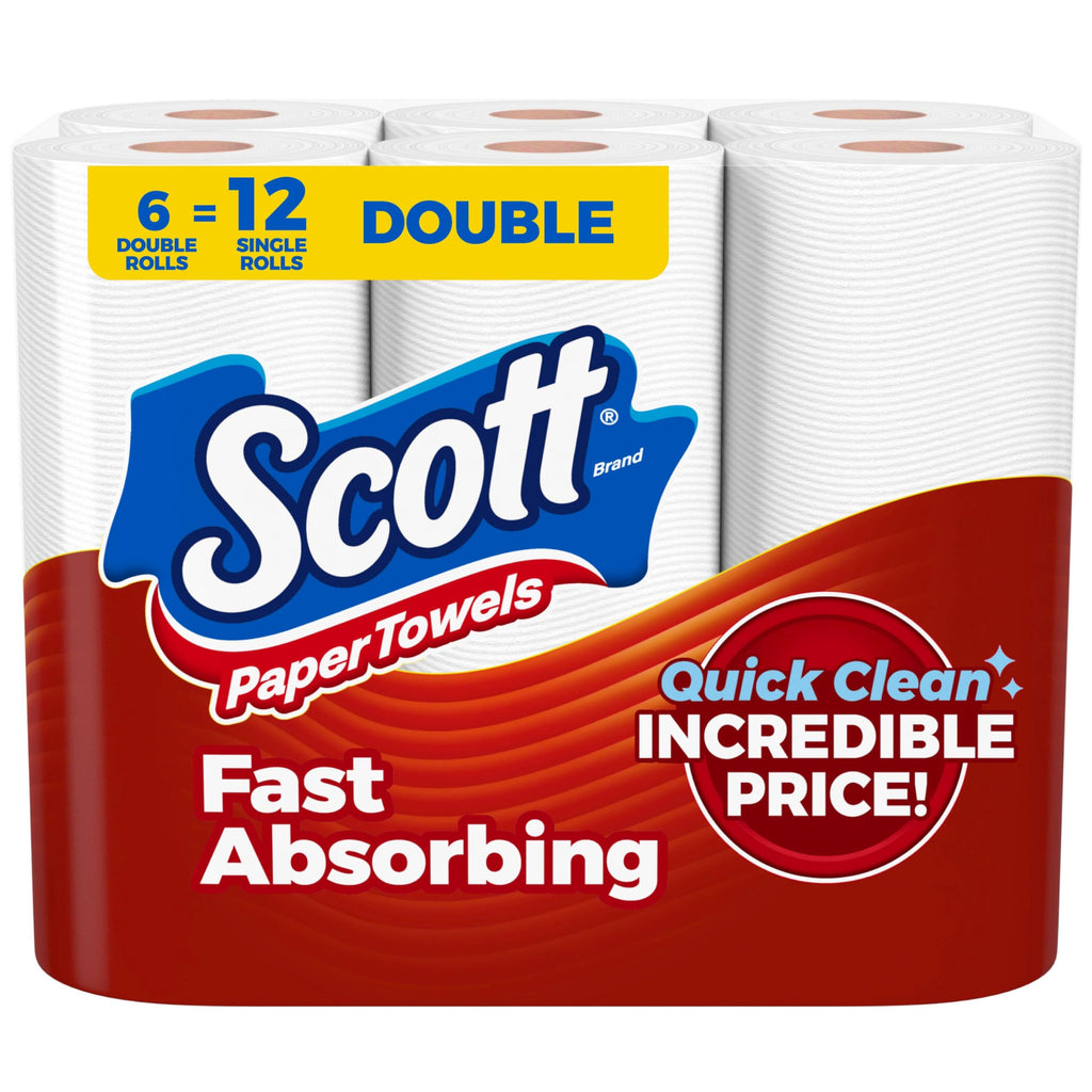 Scott Paper Towels offer fast absorbing quality in a double roll pack. 100% Authentic and available in India at Curat Cart.