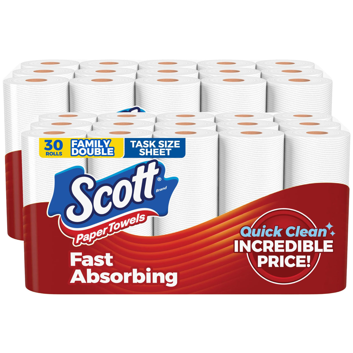 Premium imported Scott Paper Towels offer fast absorbing sheets. Available at Curat Cart for an incredible price.